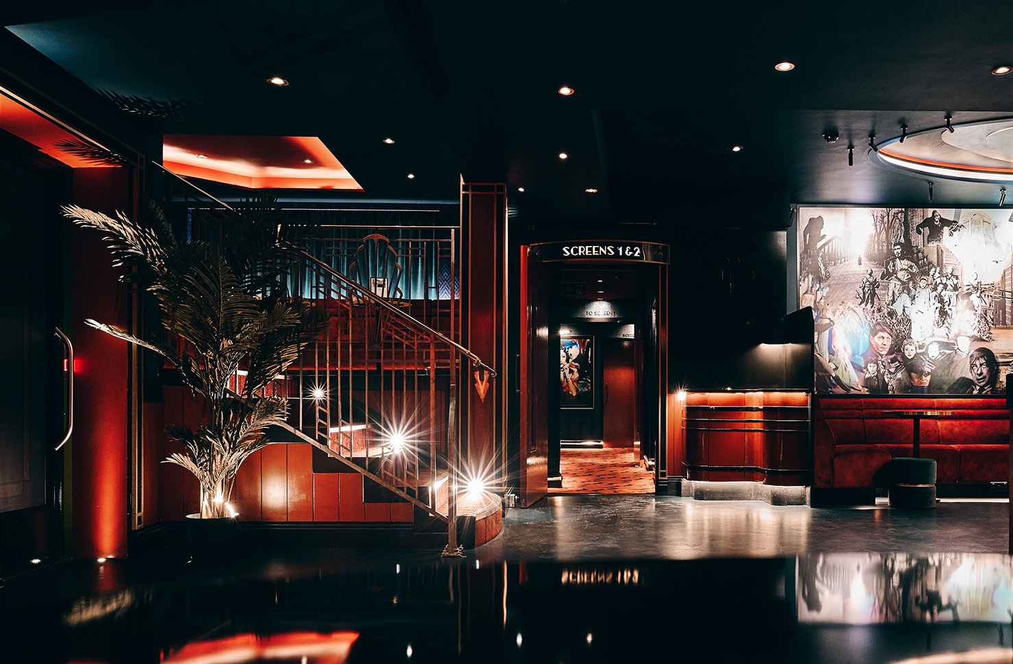 The Garden Bar - view from Alcove facing entrance to screens 1 & 2.